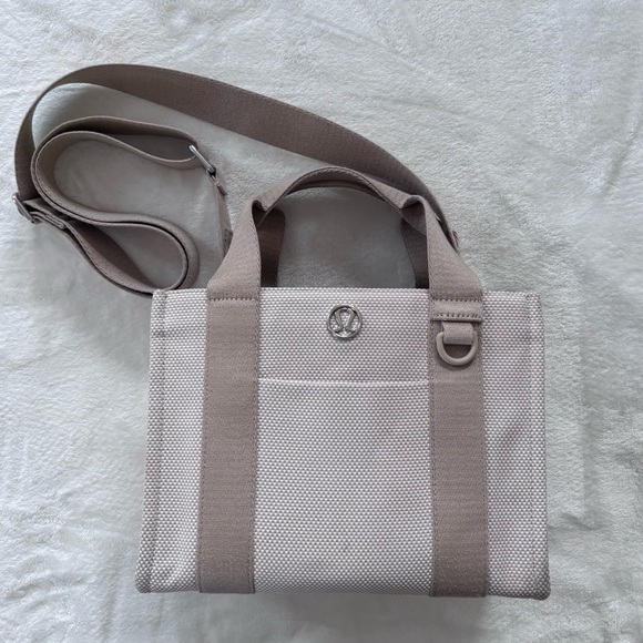 lululemon athletica Handbags - Lululemon Two-Tone Canvas Mini Tote Bag